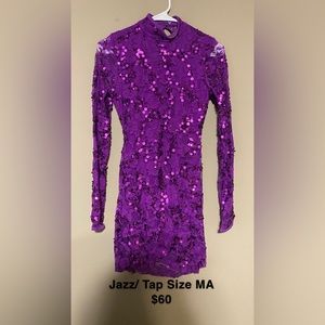 Purple Dance Costume Size MA
